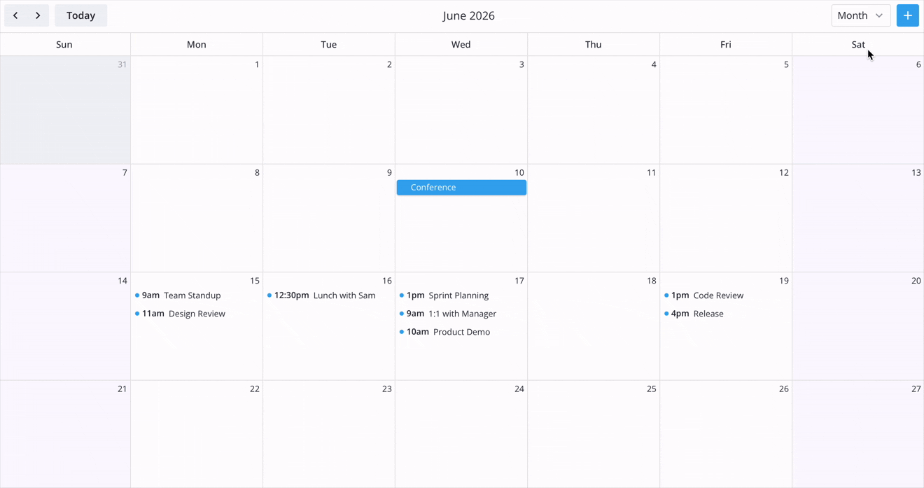 SVAR React Calendar - Next.js Demo App