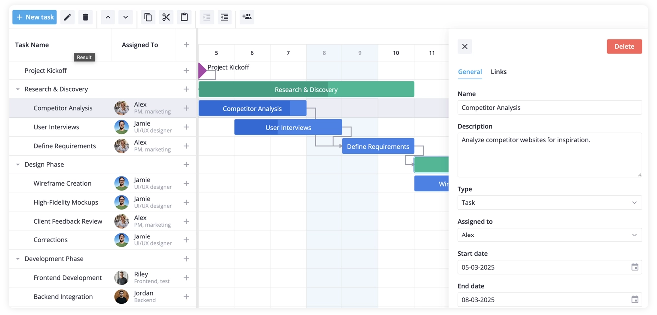 SVAR Svelte Gantt - Demo App