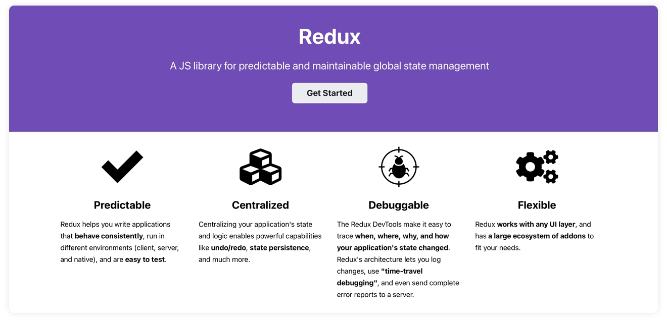 Redux website screenshot