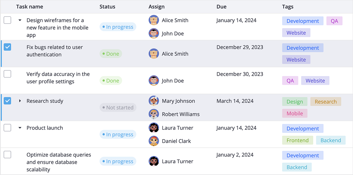 SVAR Svelte Data Grid Screenshot