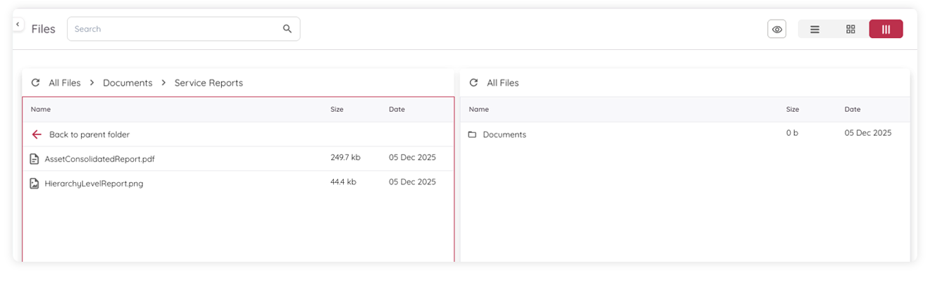SVAR Svelte File Manager in fter - Split View