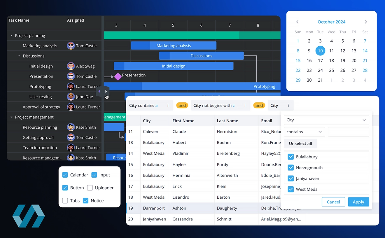 SVAR React Component Suite