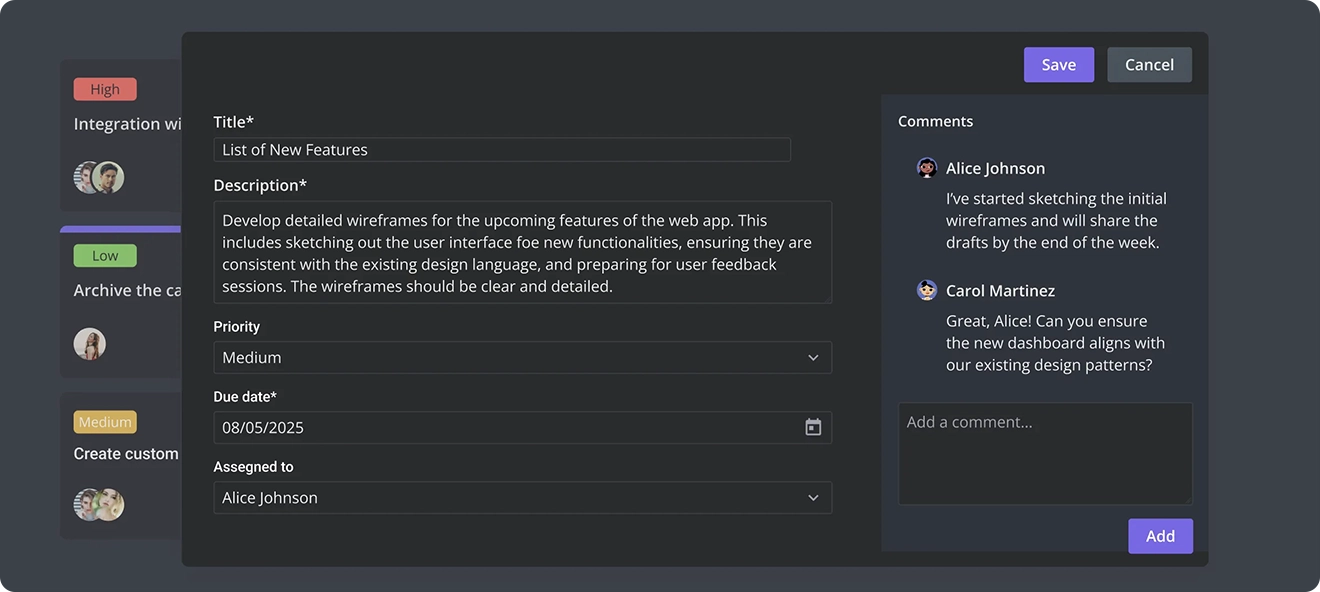 SVAR Vue Editor - Custom Edit Form