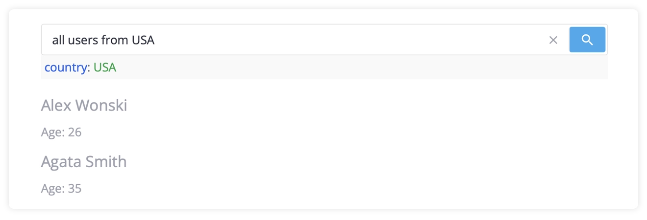 SVAR Svelte Filter - FilterQuery Natural Language Mode