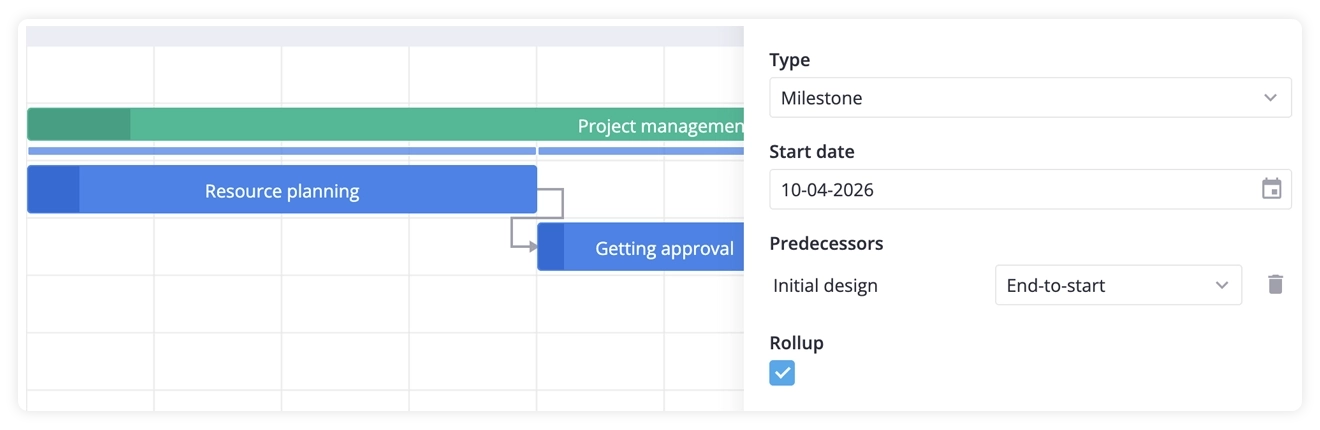 SVAR Svelte Gantt - Rollups in Edit Form