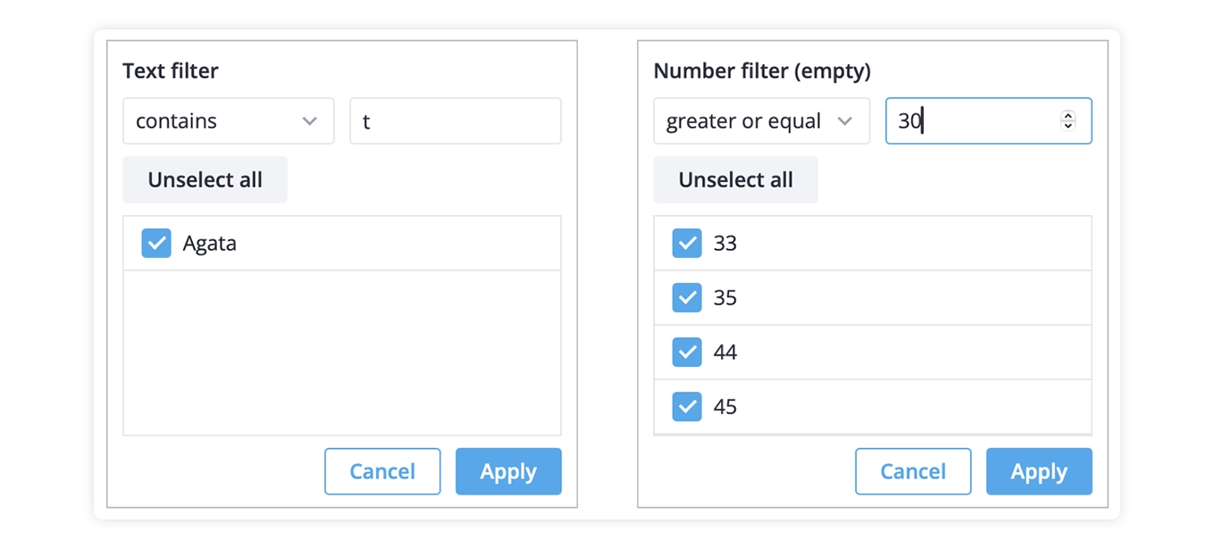 Svelte Filter Editor