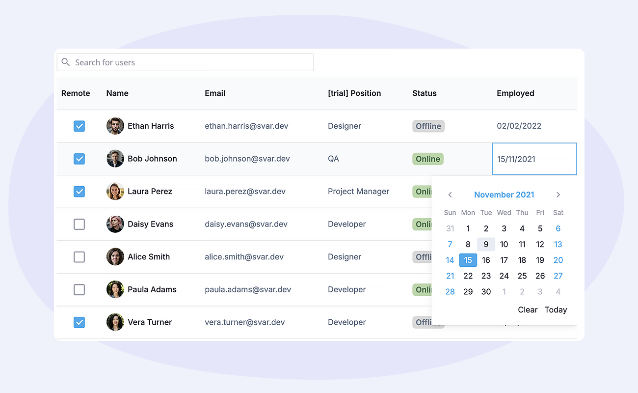 How to Quickly Create Svelte Data Table with SVAR DataGrid