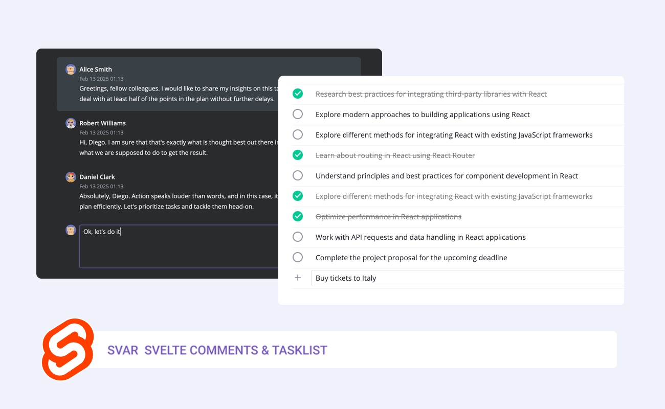 SVAR Svelte Core Library is Extended with 2 New Components