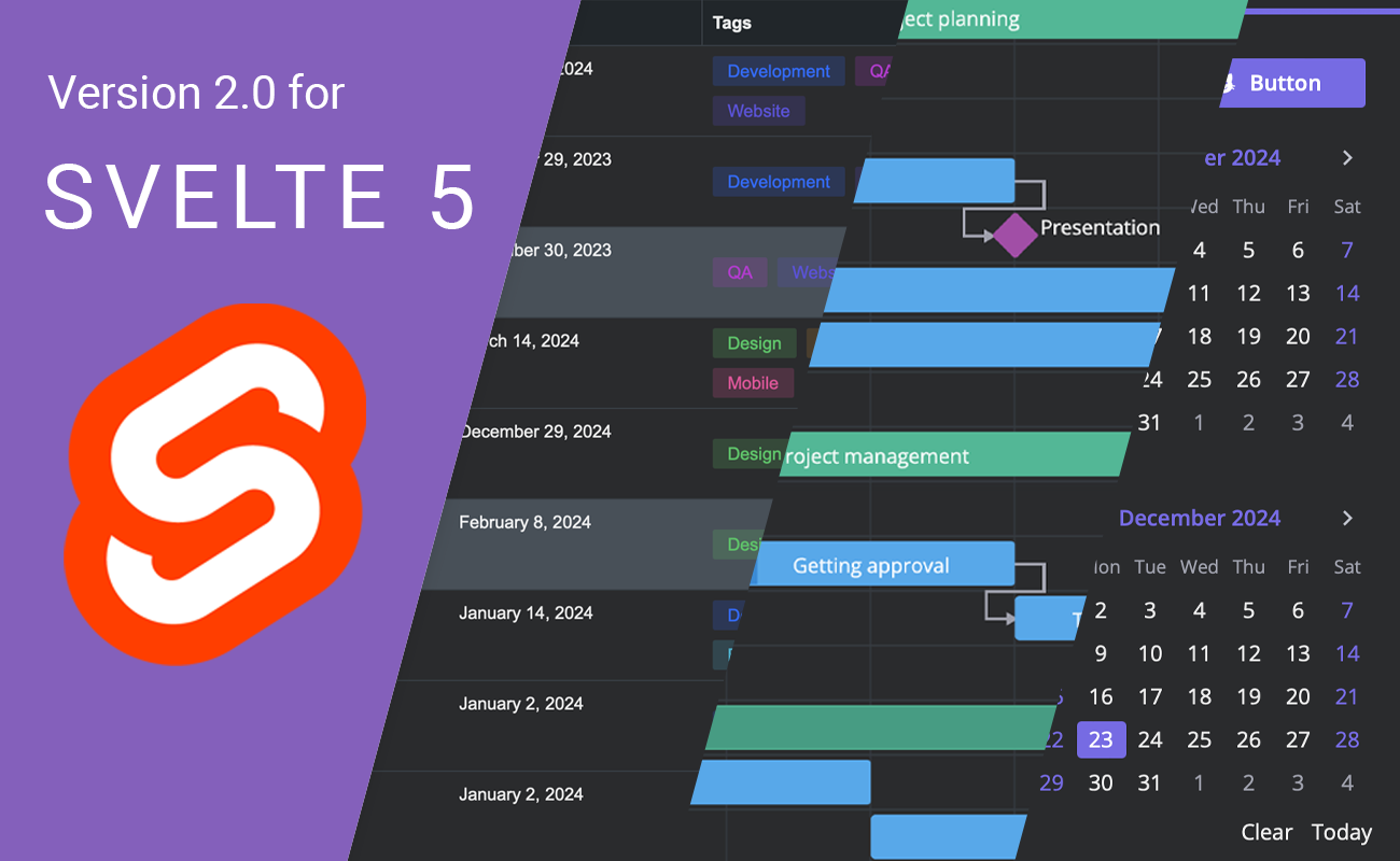 SVAR UI for Svelte 5: Open-Source DataGrid, Gantt, File Manager