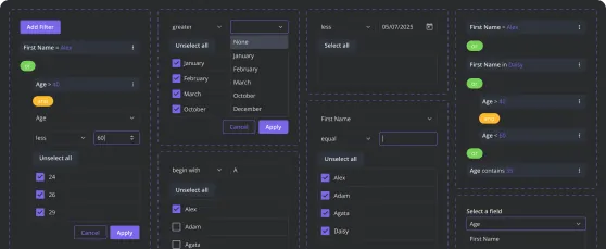 Filter Builder