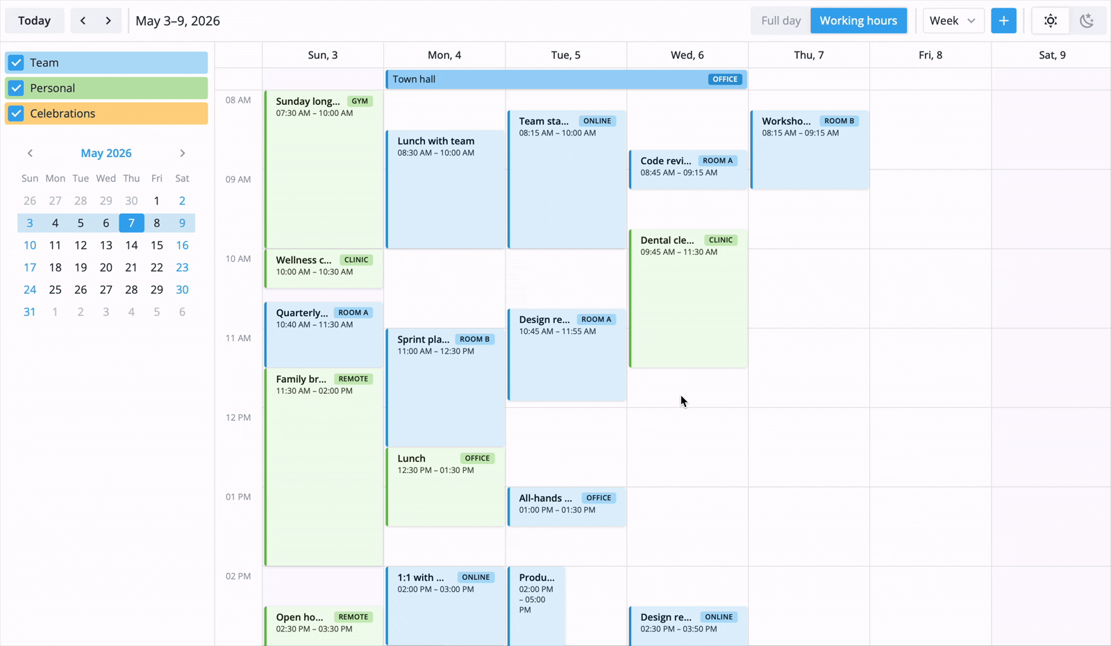 SVAR Svelte Calendar Preview