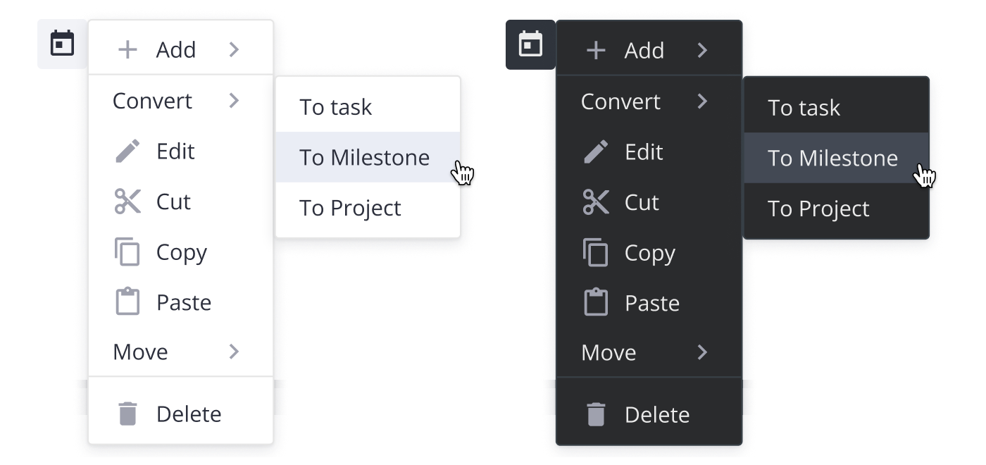 Svelte Menu Component