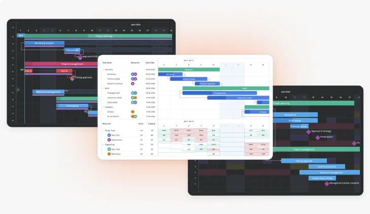 Interactive SVAR Svelte Gantt chart for project management