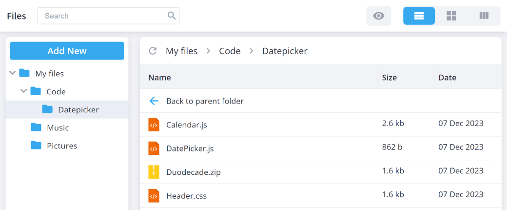 Easily navigate files and folders